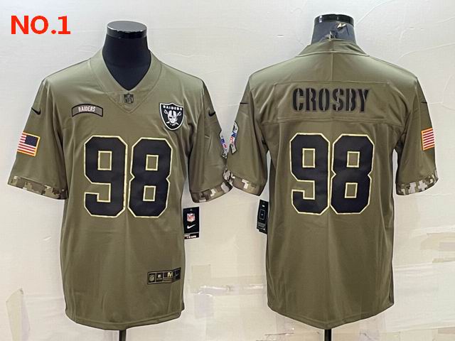 Men's Las Vegas Raiders #98 Maxx Crosby Jerseys-6